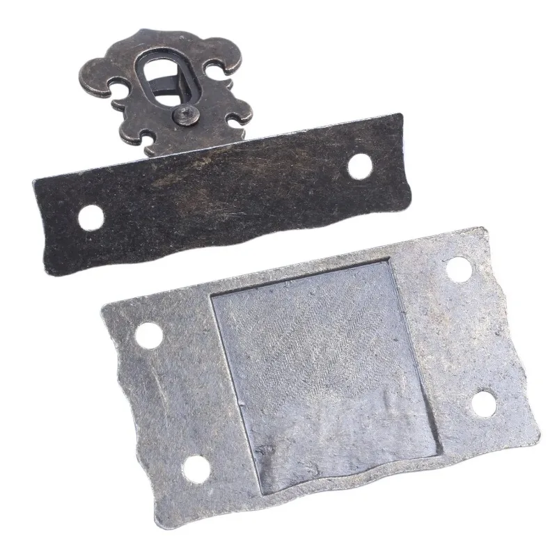 Wood Case Chest Box Rectangle Clasp Closure Hasp Latches