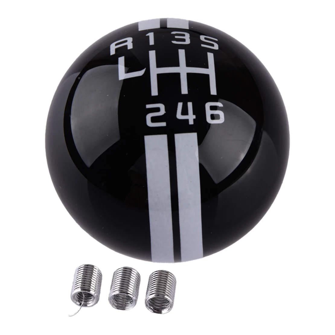 Round Ball Manual Transmission Car Gear Shift Knob Shifter Lever 6 Speed Fit for Ford Mustang Shelby GT 500