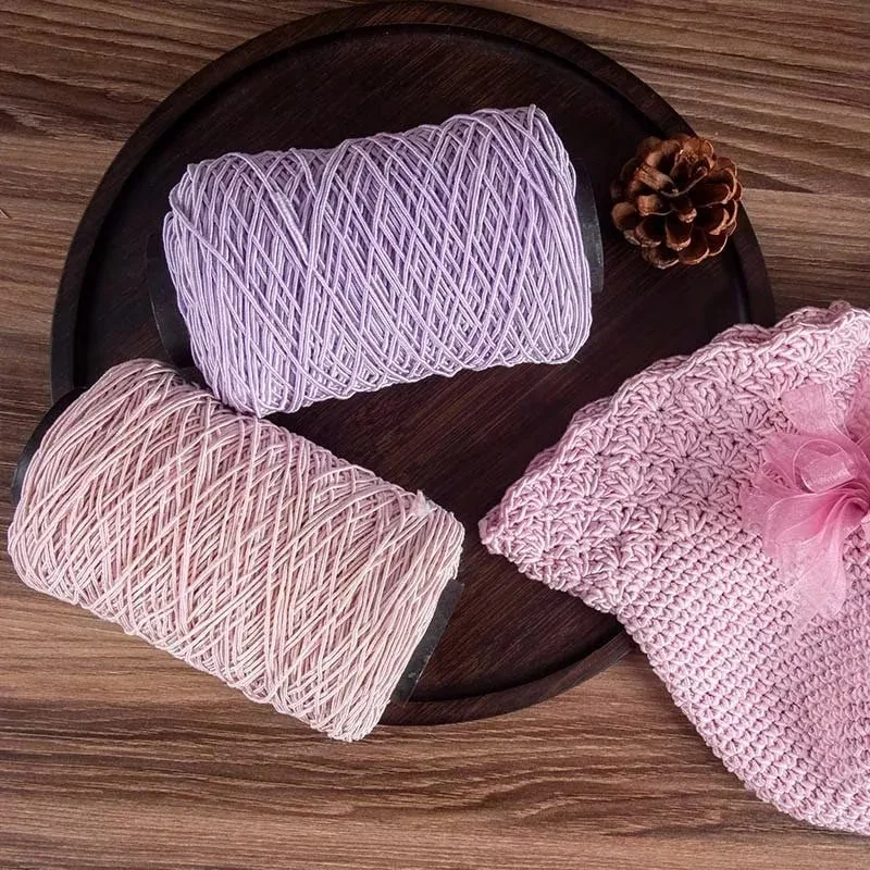250g Ice Silk Thread,Hand Woven Summer Cool Hat Bag,Cool Pad Medium Thick Thread,Strong and Full Thread Quality,Not Easy Break