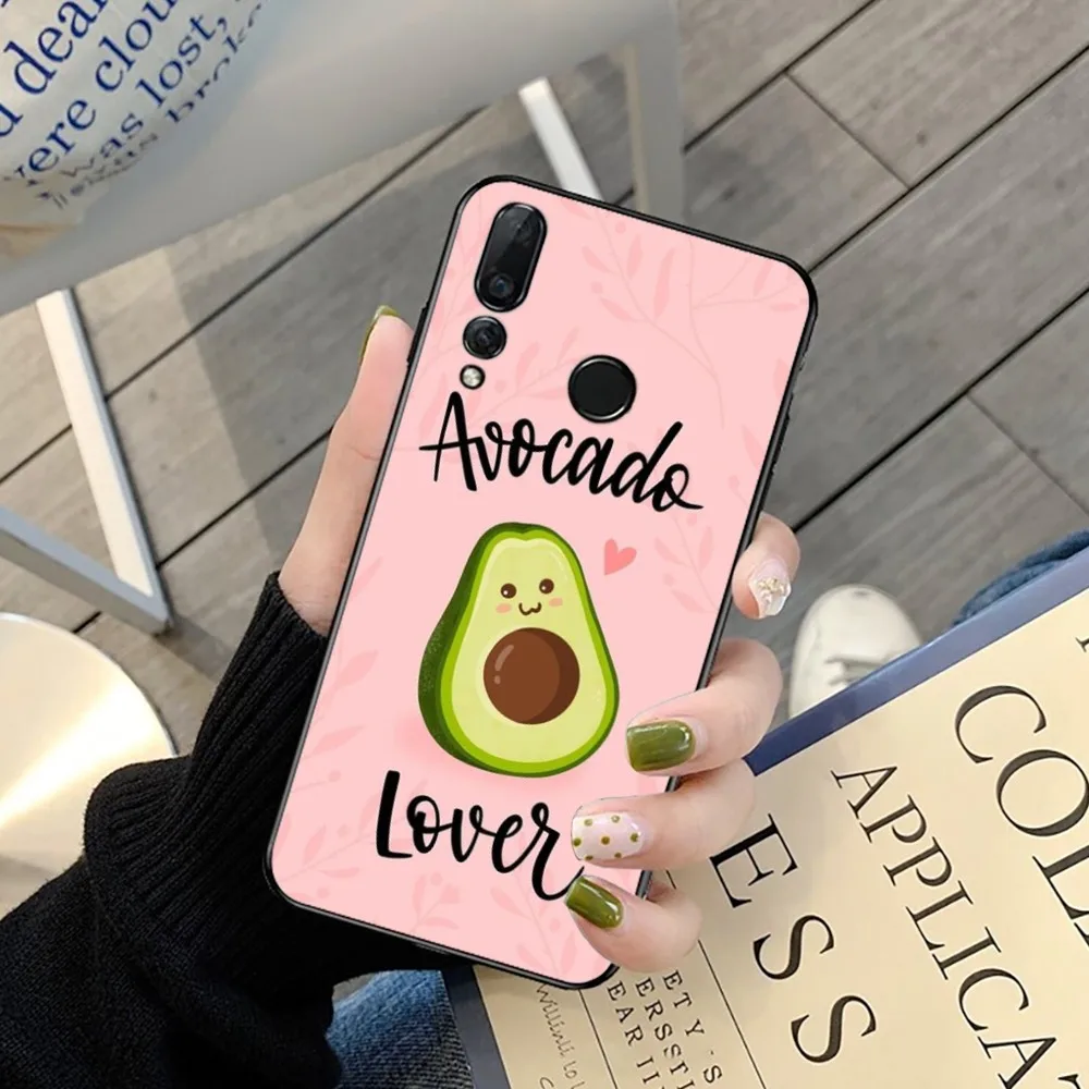 Cute Cartoon Avocado Food Phone Case For Huawei Y9 6 7 5 Prime Enjoy 7s 7 8 plus 7a 9e 9plus 8E Lite Psmart Shell