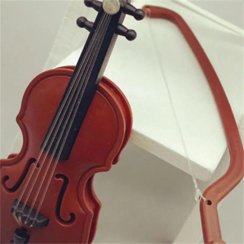 Miniature Toy Scene Shooting Model Doll House Accessories Simulation Violin Decoration Ornaments