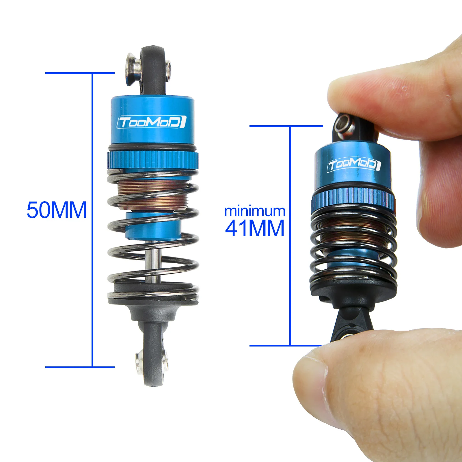 1/10 RC Oil Filled Shock Absorbers Kit for ARMMR HSP LosiTamiya TT02 TT01 WR-02 M05 M06 TA05 On Road Car Drift Car Upgrade Parts