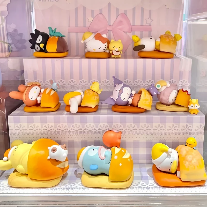 

Original Sanrio Happy Baking Series Blind Box Kitty Melody Kuromi Trendy Model Ornament Gift Mystery Box Customized Toy Gifts
