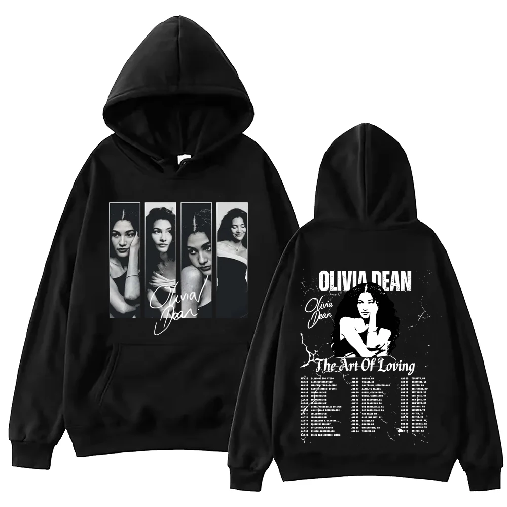 

Худи Olivia-Dean The Art Of Loving Tour 2026 для мужчин и женщин, пуловер с длинными рукавами в стиле Харадзюку