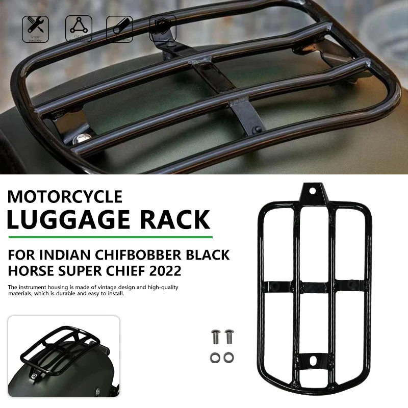 

Motorcycle Luggage Rack for Indian Chief Chifbobber Dark Horse Super Chief 2022 Rear Tailgate Rear Passenger Seat