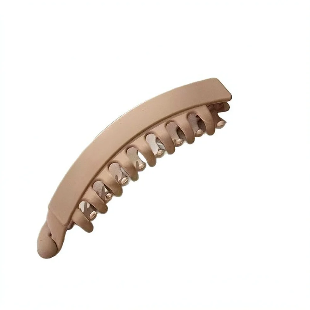Matte Banana Hair Clip For Thick Hair Women Large Ponytail Styling Accessory Strong Grip Durable Plastic Hair Barrettes