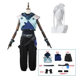 Jett Cosplay Costume Wig Women Halloween Outfits Full Set Uniform Suit Party Role Play Clothing