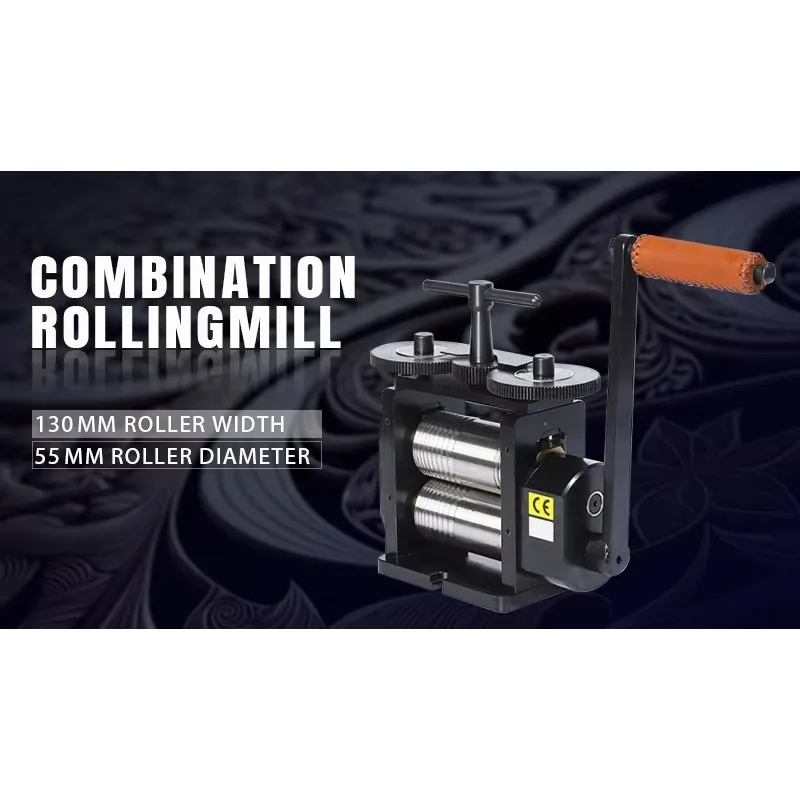 2025/مجموعة مطحنة دوارة سوداء مع 130 مللي متر لفات Lakimi لتقوم بها بنفسك آلة صنع المجوهرات LK-RM02A #5