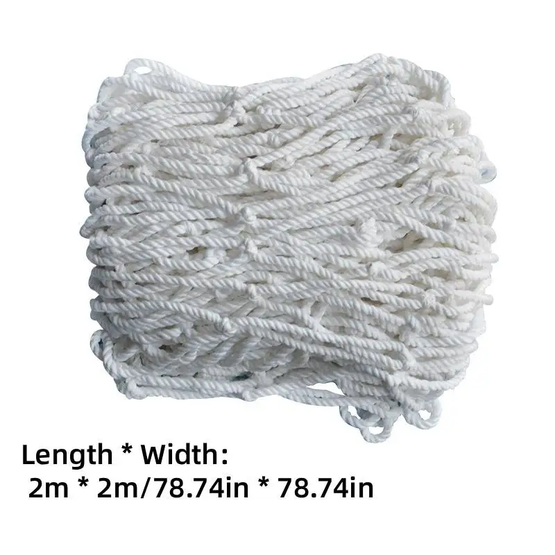 1pc White Knot Rope Net Durable Plant Climbing Net Outdoor Garden Terrace Decoration Net Festival Party Decoration Net 2*2m