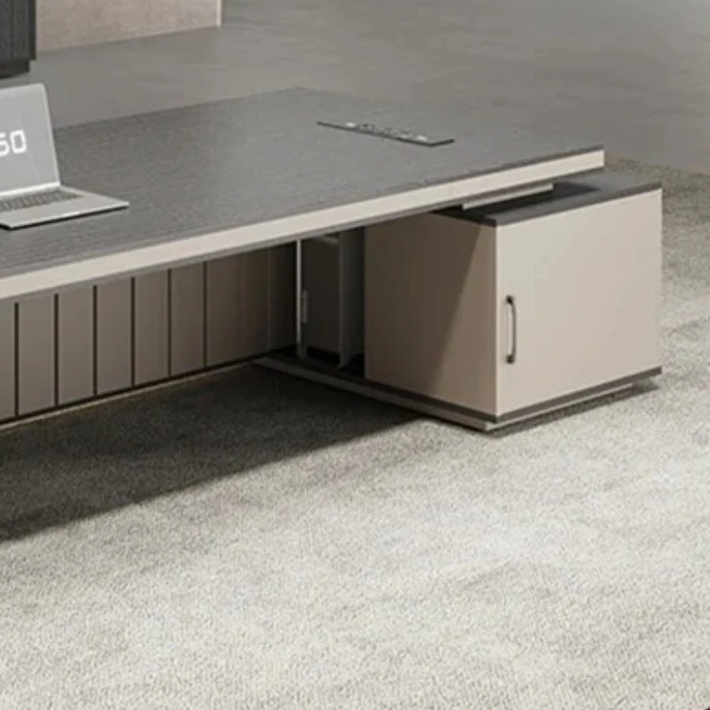 

Light Luxury Room Desks Computer L Shape Fancy Storage Desk Table Cabinet Room Escritorios Gaming Study Table Office Furniture