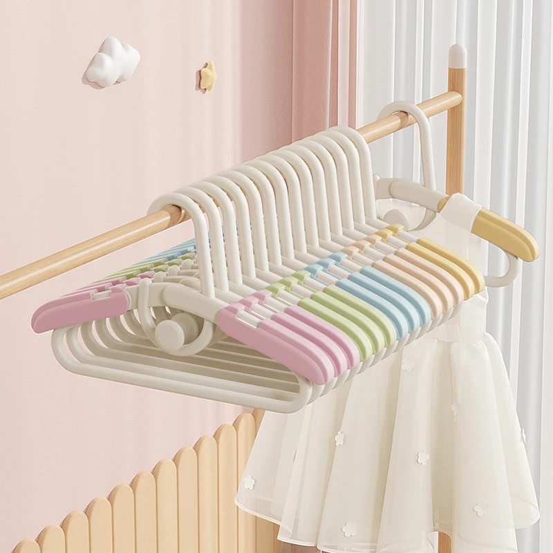 

Детские вешалки для одежды, специальные для малышей, гибкие, для дома, без следов, с защитой от повреждения плеч, угловые вешалки для одежды