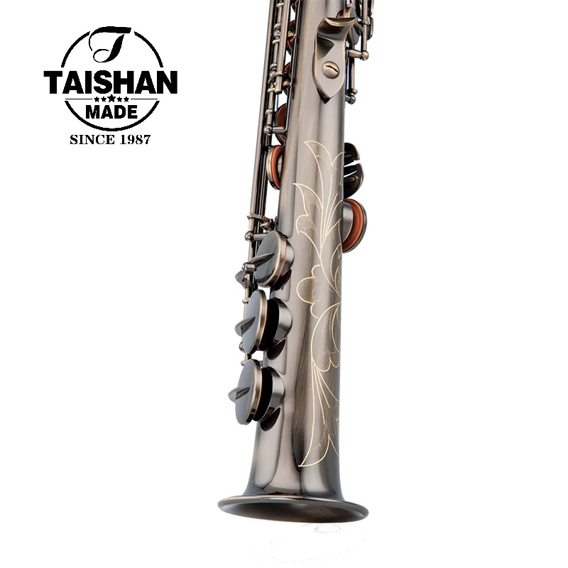 

Горячая распродажа: Профессиональный саксофон-сопрано Taishan в винтажном стиле из античной латуни с лакированной отделкой, отличного качества