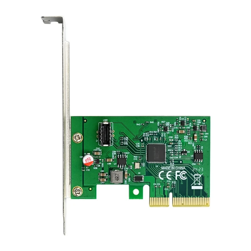 Top-PCI-E X4 zu USB 3.2 20 Gbit/s Typ-E Erweiterungskarte Netzwerkadapterkarte ASM3242 Chip für Win 7/Win 8/Win 10/Linux