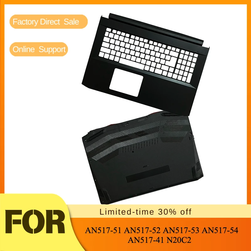 Upper Lower Cover/Palm Rest/Bottom Shell/Back Base For Acer AN517-51 AN517-52 AN517-53 AN517-54 AN517-41 N20C2 AP3BH000310