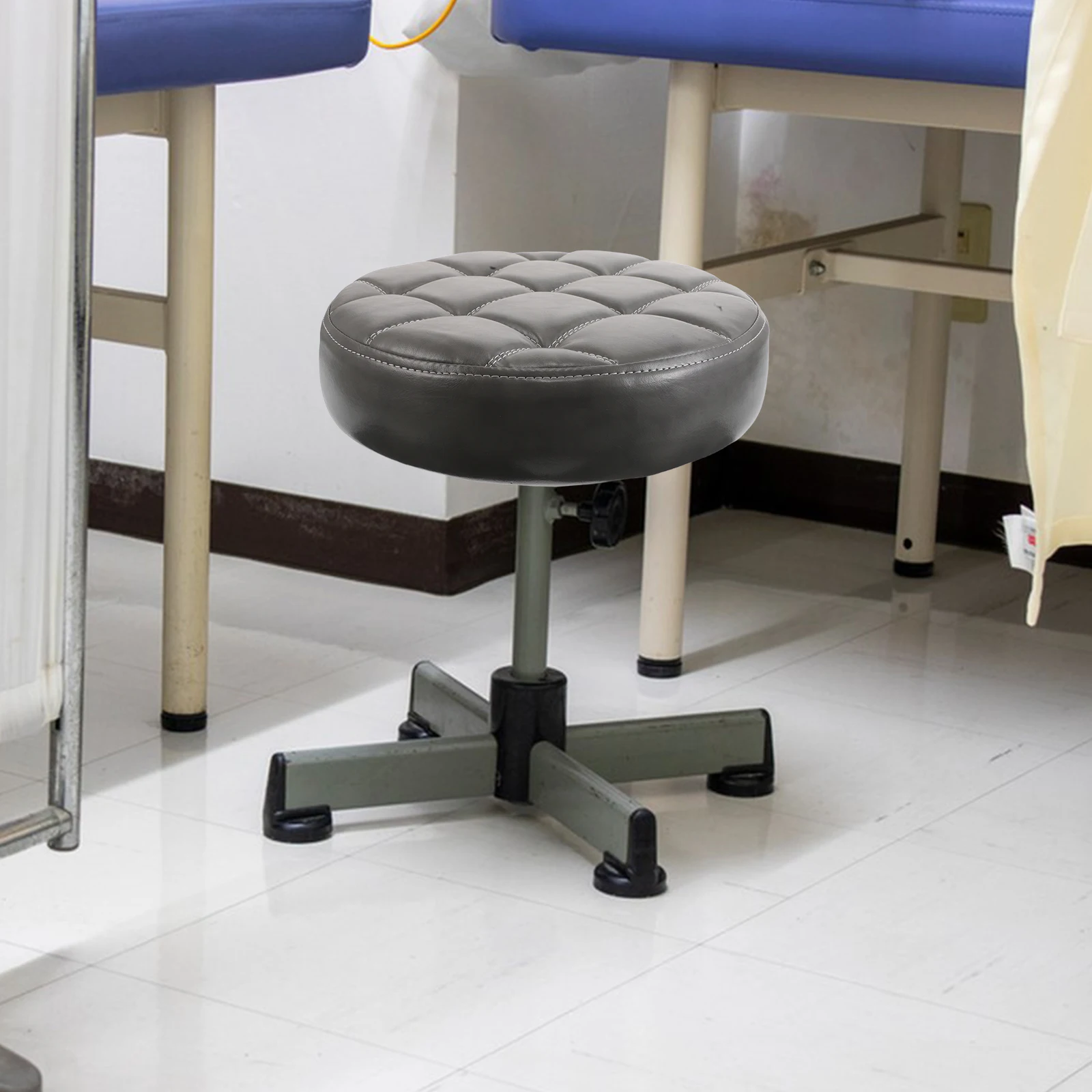 

Round Stool Replacement Seat Cushion Swivel Padded Foam Fake Bar Chair Cover For Home Office Restaurant