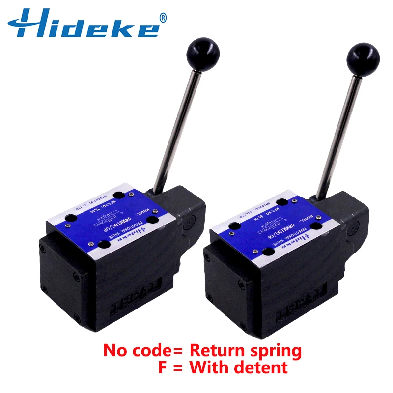 4WMM10 Hydraulic Manual Operated Directional Control valves 4WMM10G50/F 4WMM10E 4WMM10J50/OF 4WMM10H Return spring With detent