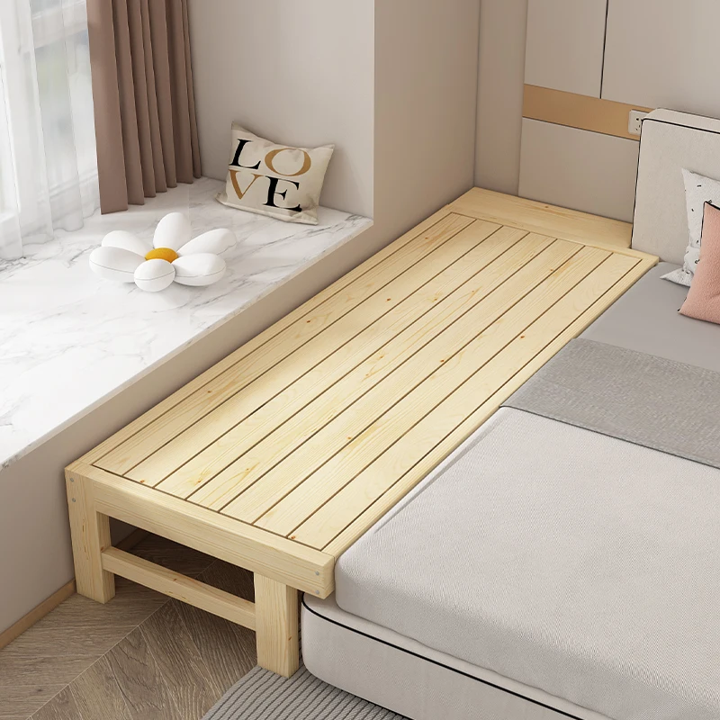 Splicing bed Wide bed Solid wood children's bed Extra  Splicing