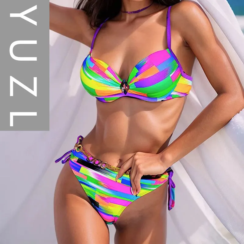 

YUZL, русские сексуальные трусы с разрезом, спортивный купальник бикини, купальник 2025, новинка