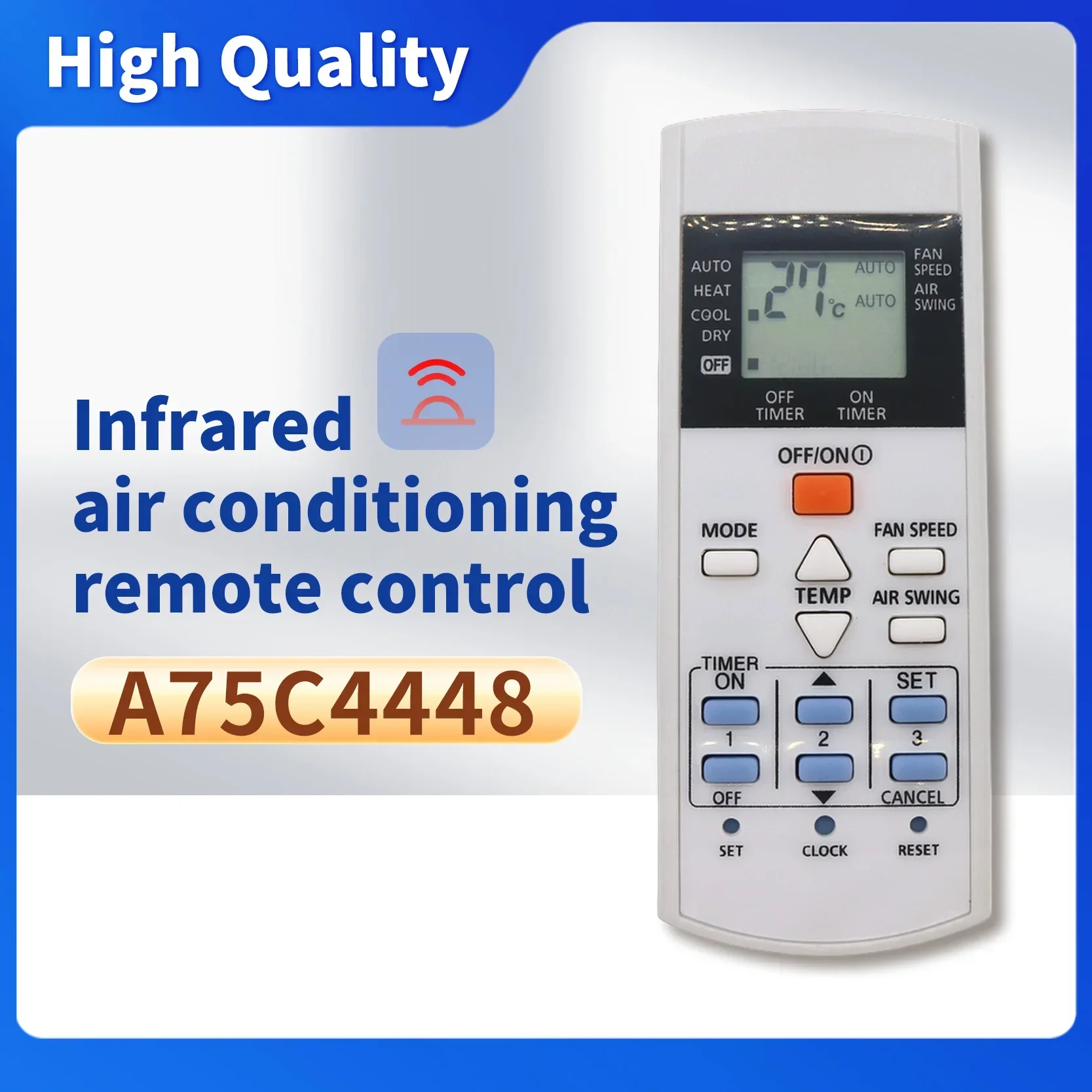 AC Remote Control for Panasonic Air Conditioner A75C3716 A75C3297 A75C3625 A75C2817 A75C2825 A75C2841 A75C2925 A75C3623 A75C3407