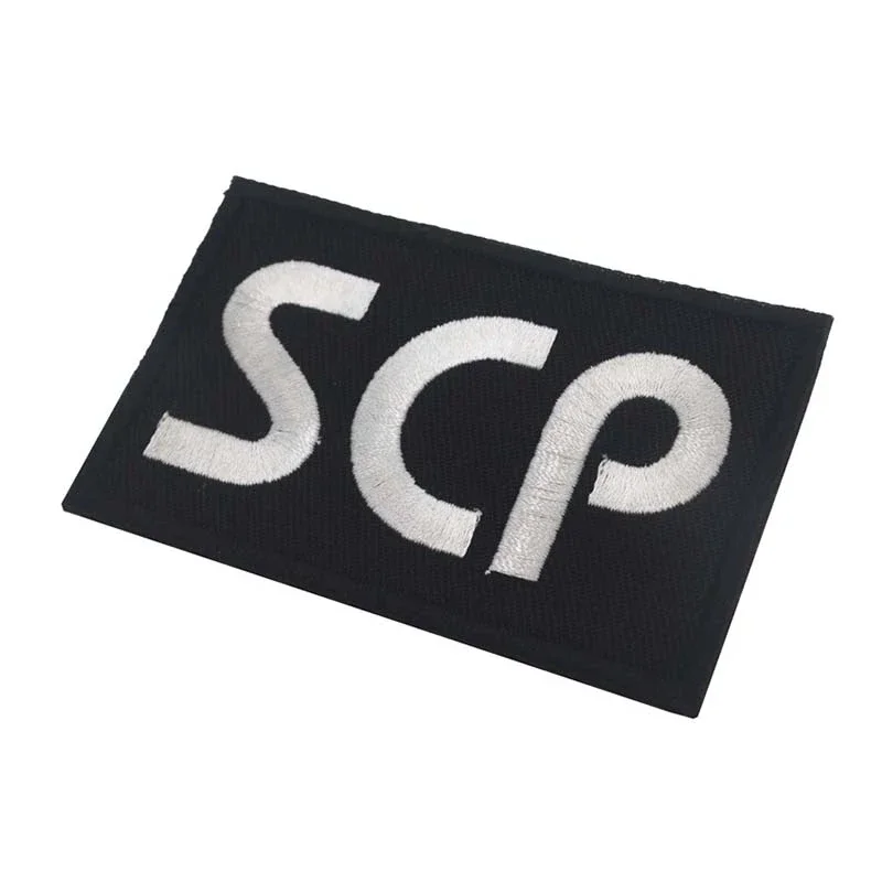 SCP Foundation Emblem Badge,Secure,Contain,Protec Embroidery Appliques Clothes Patches,Tactical Hook&Loop Patches For Badge,Hats