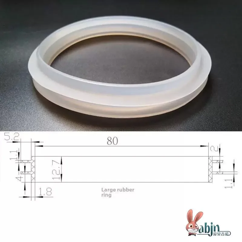 Food Grade Silicone Seal Ring Waterproof Dustproof Glass Jar Lid Bottle Cap for Glass Bottles And Containers ABEYINUOR