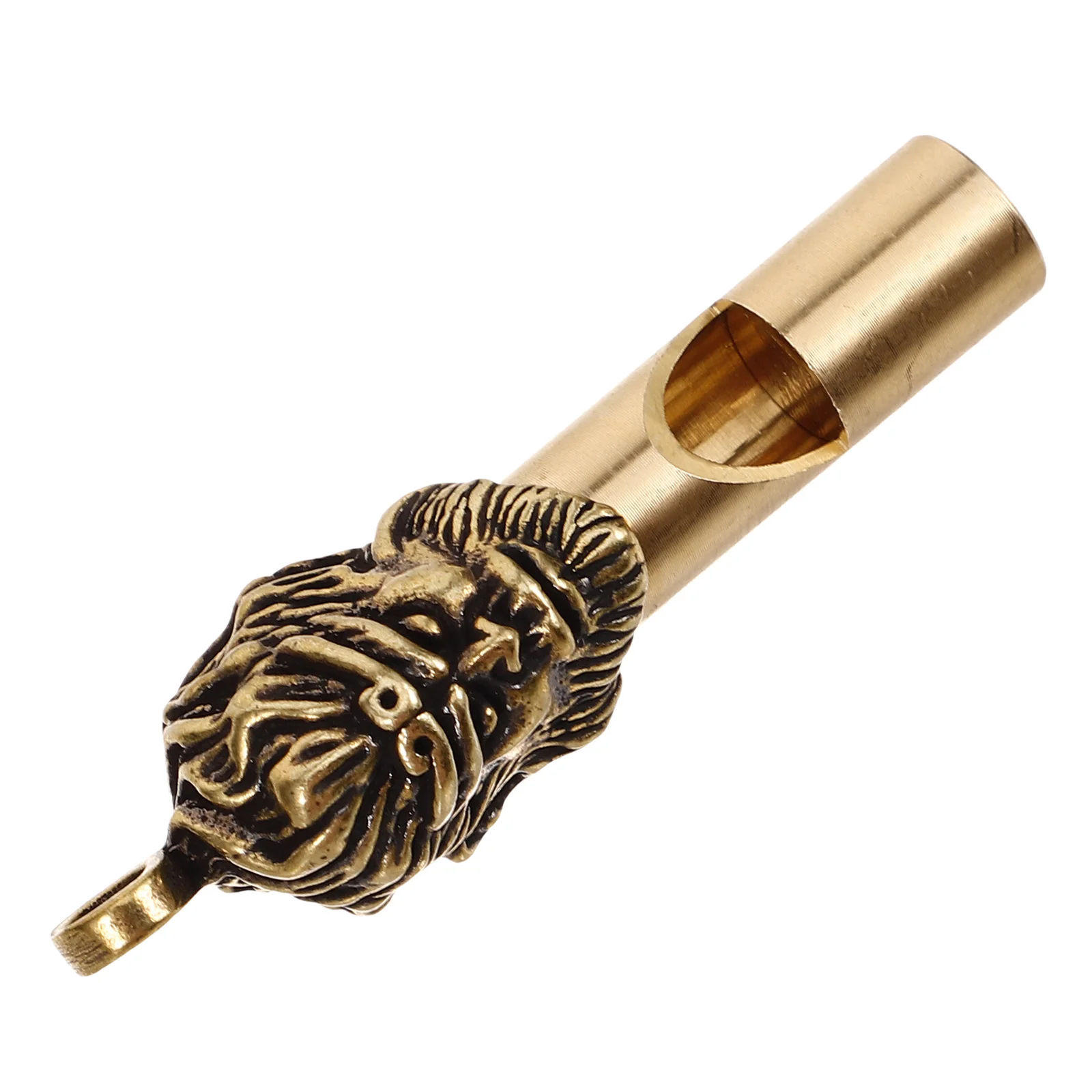 Outdoor Emergency Whistle Keychain Brass Survival Portable Loud Whistle for Camping Hiking Sports Safety Tool Camping Supply