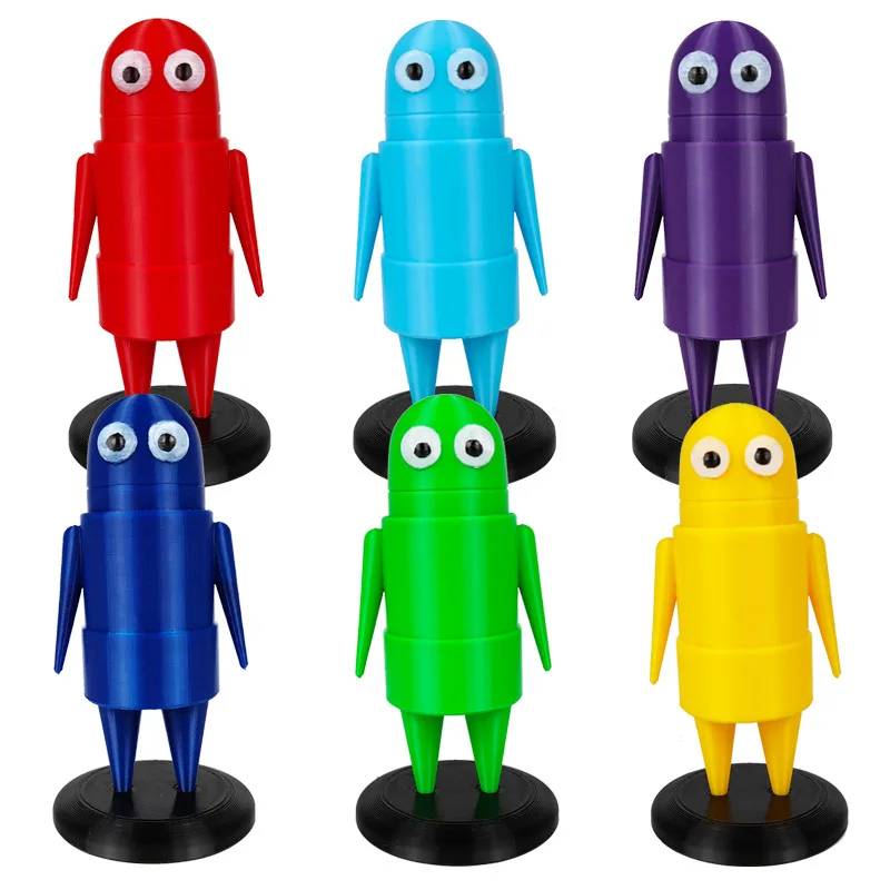 

Red Mailbox Man Recycling Robot Action Figure Game Peripheral Collectible Doll Model 12.5cm 35g Desktop Decoration For Game Fans