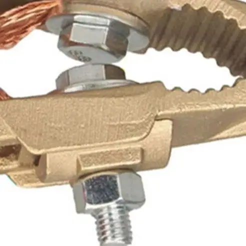 

Зажим для заземляющего кабеля для газозащитной сварки, для сварочных цехов, черный, высокотоковый, с большим раскрытием