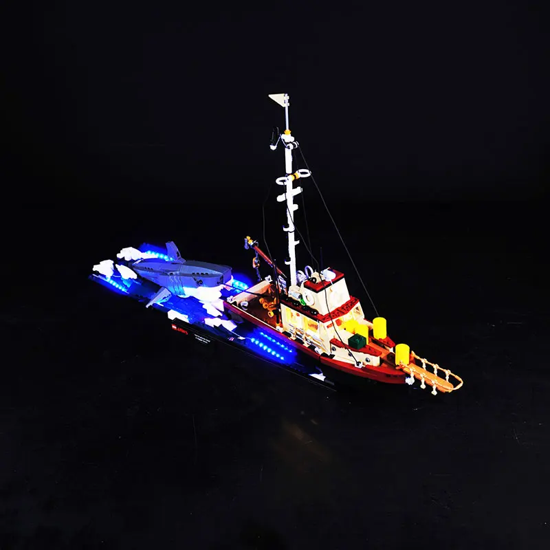 Kit de luz LED para LEGO 21350 mandíbulas, ideas de lámparas decorativas, regalo DIY (no incluye bloques de construcción, Kits de ladrillos, juegos de modelos)