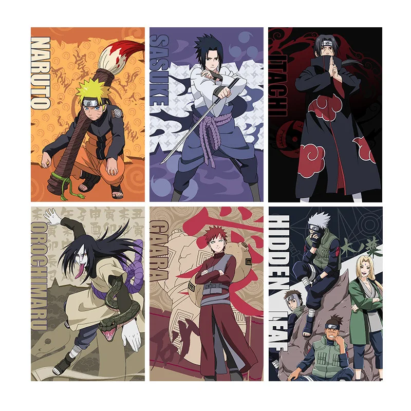 Brdwn NARUTO Cosplay Sasuke Uchiha Itachi Gaara Orochimaru Hatake Kakashi China Official Authorization Notebook