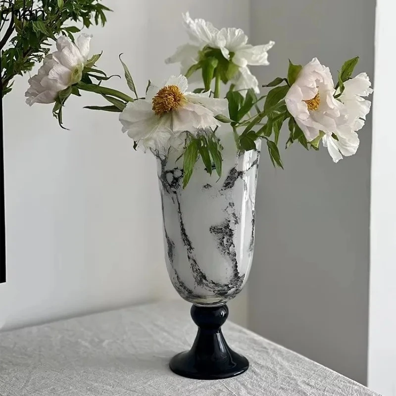 

PYH vase ornament living room flower arrangement desktop decoration large diameter flower vase