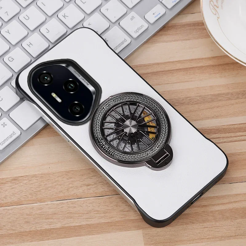 الدورية الجيروسكوب Magsafe حامل جراب هاتف لهواوي الشرف 300 200Pro لايت رقيقة جدا نمط جلدية فرملس غطاء وقائي