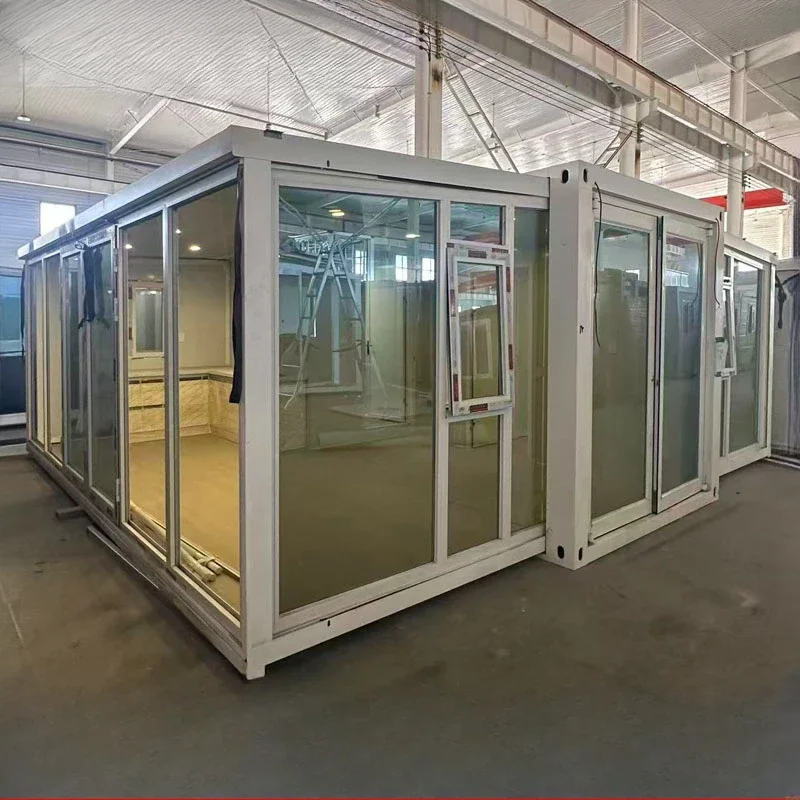 Maison conteneur écologique de luxe personnalisée : Tiny House moderne extensible préfabriquée, haute qualité, étanche – Maison verte modulaire pliable