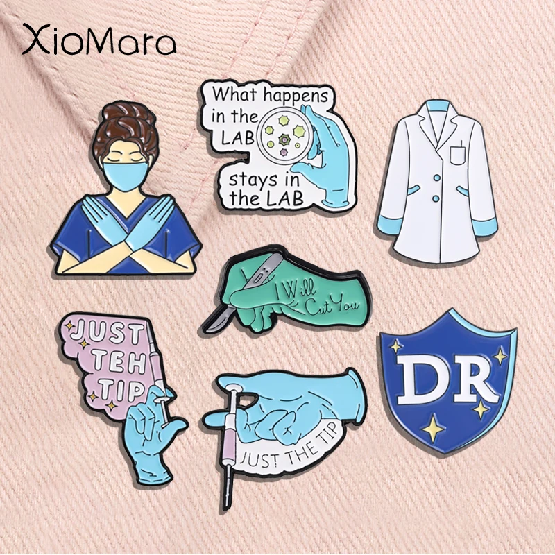 Medical Lab Gifts - Science Lab Enamel Pins Just The
