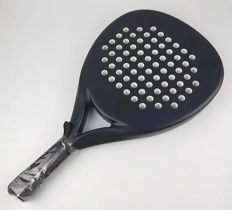 Beach Padel Tennis Racket Soft EVA Face Paddle Carbon Fiber Tennis Racquet Rackets with Paddle Bag Cover Heavy Tip Balance