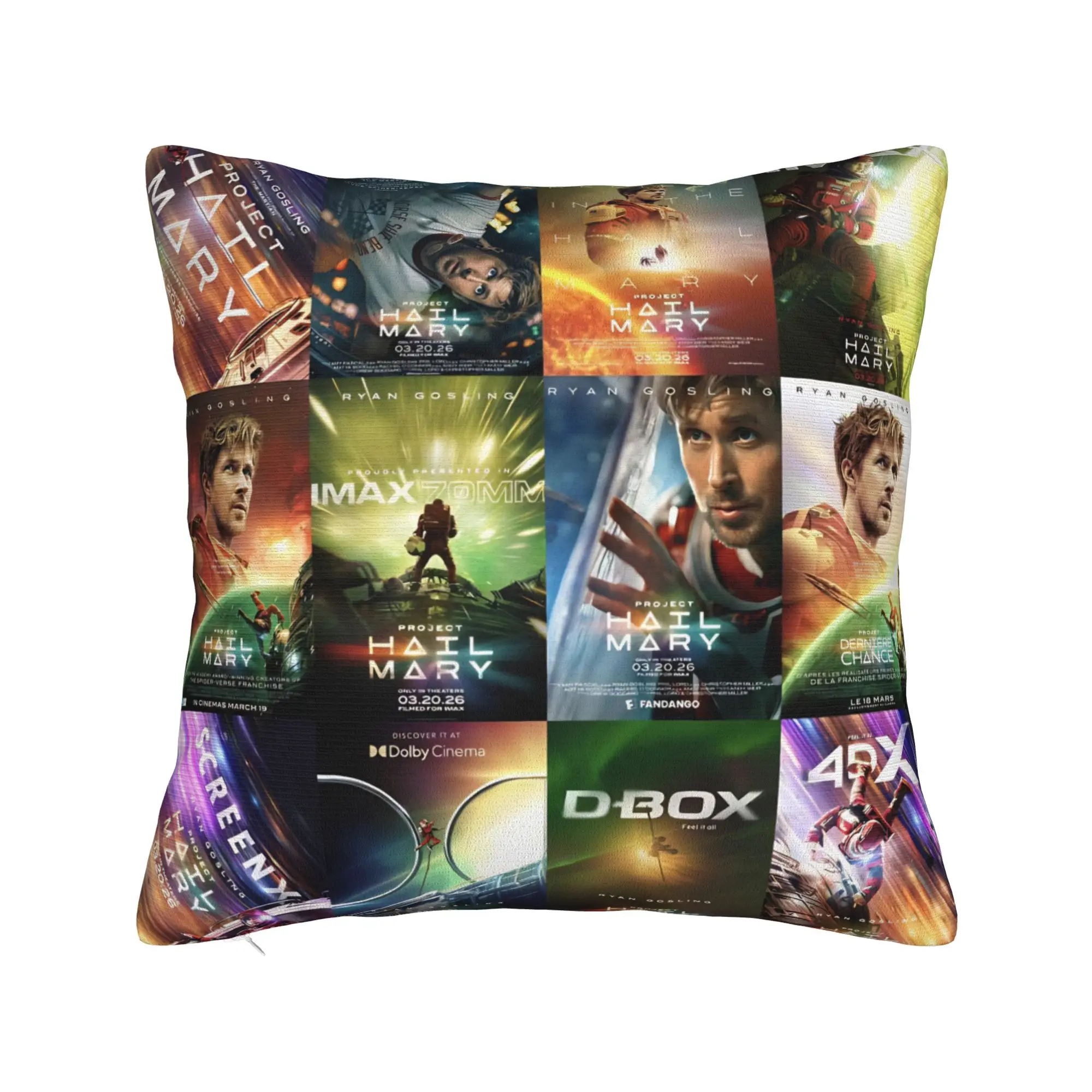 Project Hail Mary Pillowcase Polyester Cushion Cover Gift 2026 Sci-Fi Movie Pillow Case Cover Home Zippered 18'