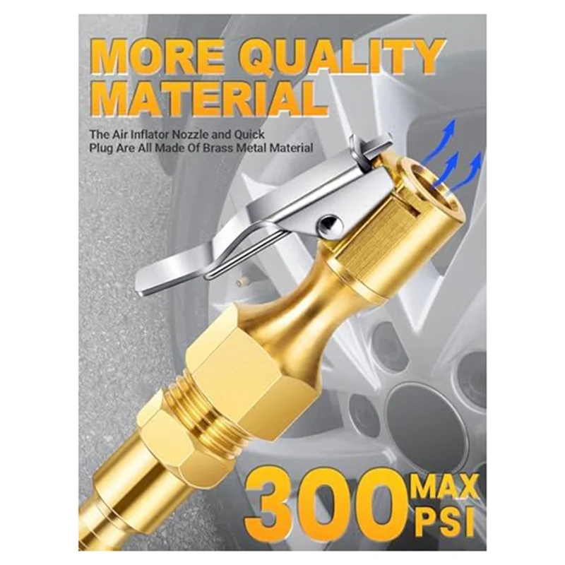 

Воздушная цанга A64K, латунный закрытый замок потока с зажимом и стандартным быстроразъемным разъемом NPT 1/4 дюйма, как показано на рисунке для аксессуаров воздушного компрессора