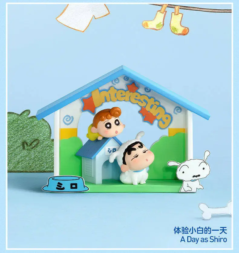 Original POPMART Crayon Shinchan Kindliche Theater-Serie Blindbox Niedliche Anime-Figur Süße Puppe Heimdekoration Sammlerstück Geschenk – Detail 5