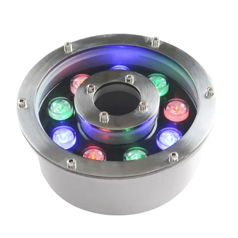 

Factory wholesale pool accessories 6w 12v ip68 rgb waterproof fountain led light underwater stainless steel fountain lights