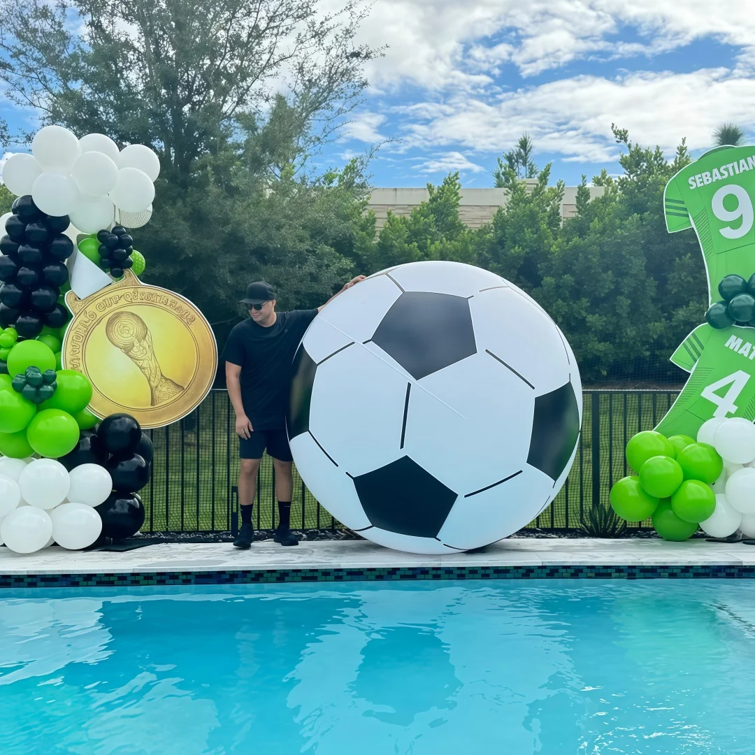 Balle de pelouse géante en PVC, jeux de plein air, jouets gonflables, Football sur gazon, école, jouets amusants, balle Ginat, ballon de plage en PVC épais