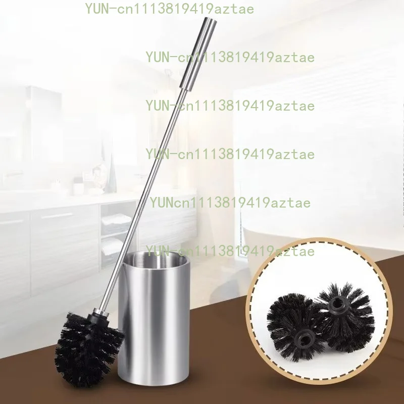 European Toilet Brush Set 304 Stainless Steel Extended Handle Toilet Brush with Base Cleaning Toilet Brush