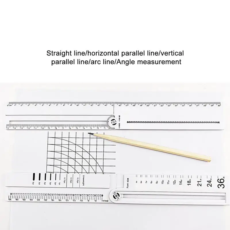 Multifunctional Sliding Angle Ruler Protractor Measuring Tool Multi-angle Adjustable Measurement Tool For Woodworking