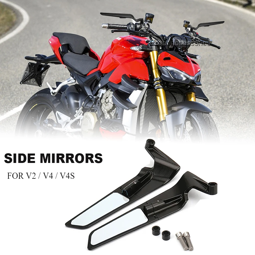 For Ducati Streetfighter V4 S V4S STREETFIGHTER V2 Motorcycle Accessories Side-Mirror Wind Wing Side Rearview Reversing Mirror