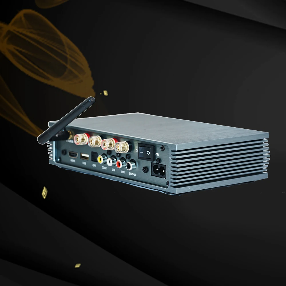 Samtronic 200W Dual Channel B Stereo Audio Amplifier Receiver, with  Bass & Treble Control, Wide Compatibility  Subwoofer Output