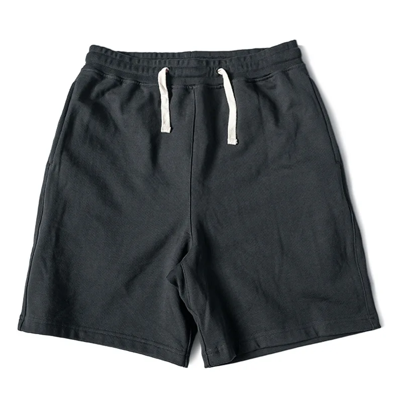 NON STOCK Cotton Terry Sweater Shorts Men's Casual Home Outdoor Sports Mid-Waist Sweater Pants