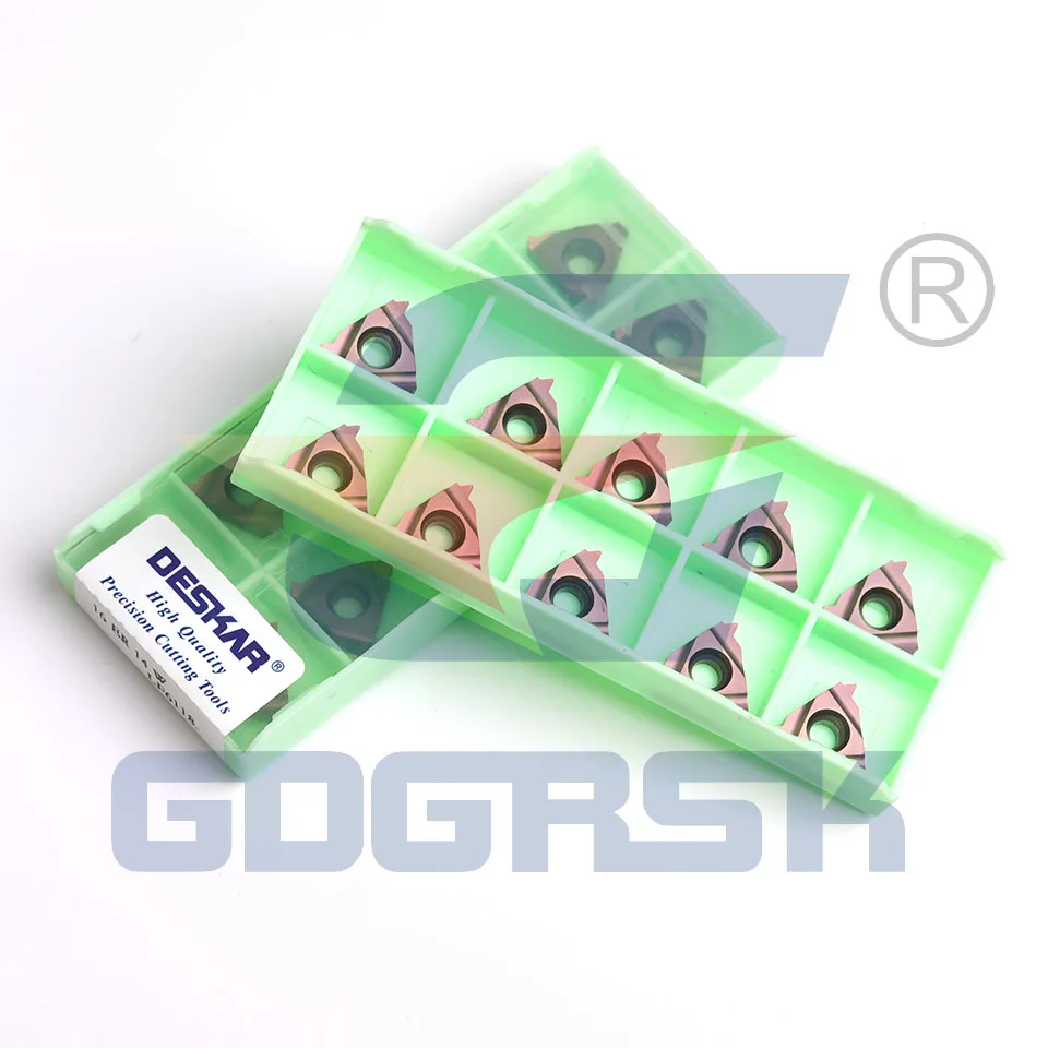 Imagem -05 - Deskar 100 Original 16er 16ir 11w 14 Ag55 Ag60 Lf6118 Ferramenta de Torno Cnc com Inserções de Carboneto Indexáveis para Aço Inoxidável 10 Peças