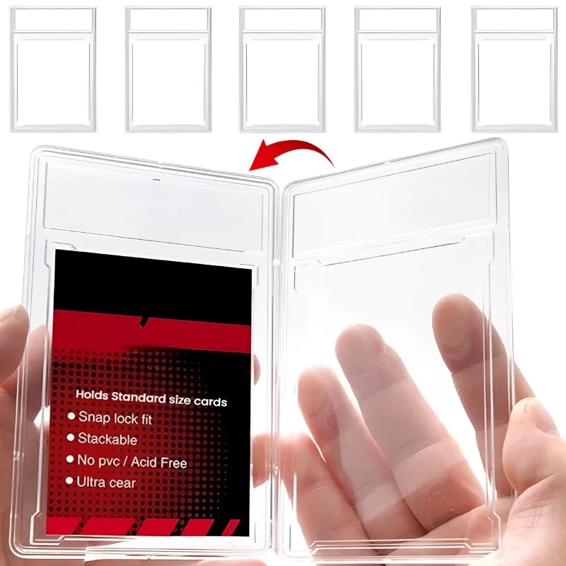 PS Card Case Holder Plastic Rating Star Card Protector Sleeves Idol Photo Game Card Cover Waterproof Collector Display Supply