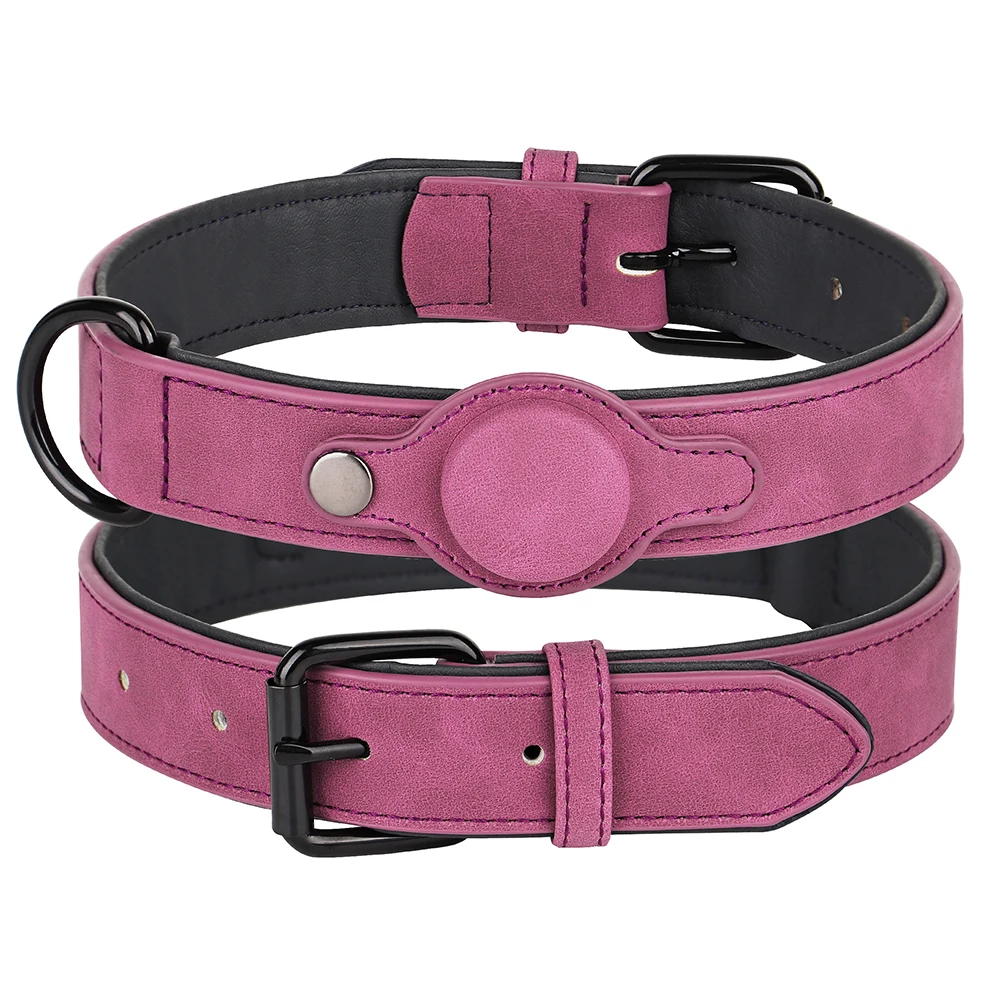 Adjustable Dog Collar Premium Pu Leather For Small Medium Dogs_voghion.com