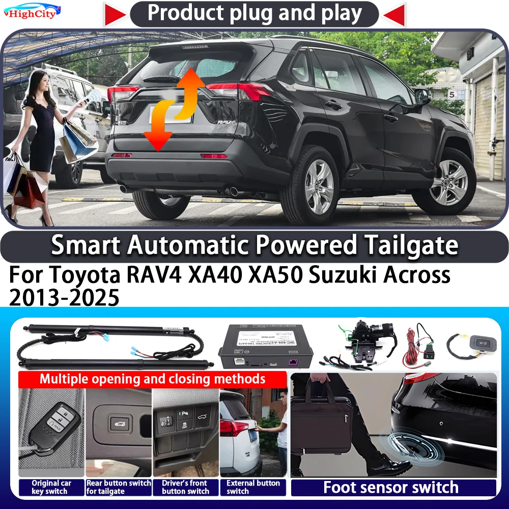 

For Toyota RAV4 XA40 XA50 Suzuki Across 2013-2025 OMG Smart Automatic Powered Tailgate Key Control Lift Close Kit Power Tailgate