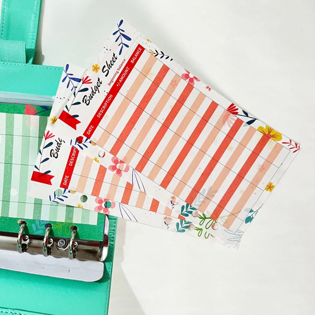 36 ورقة بطاقة استهلاك المواد الآمنة بطاقات تسجيل الميزانية قابلة لإعادة الاستخدام جهاز تعقب المغلف النقدي لإدارة المالية المنزلية